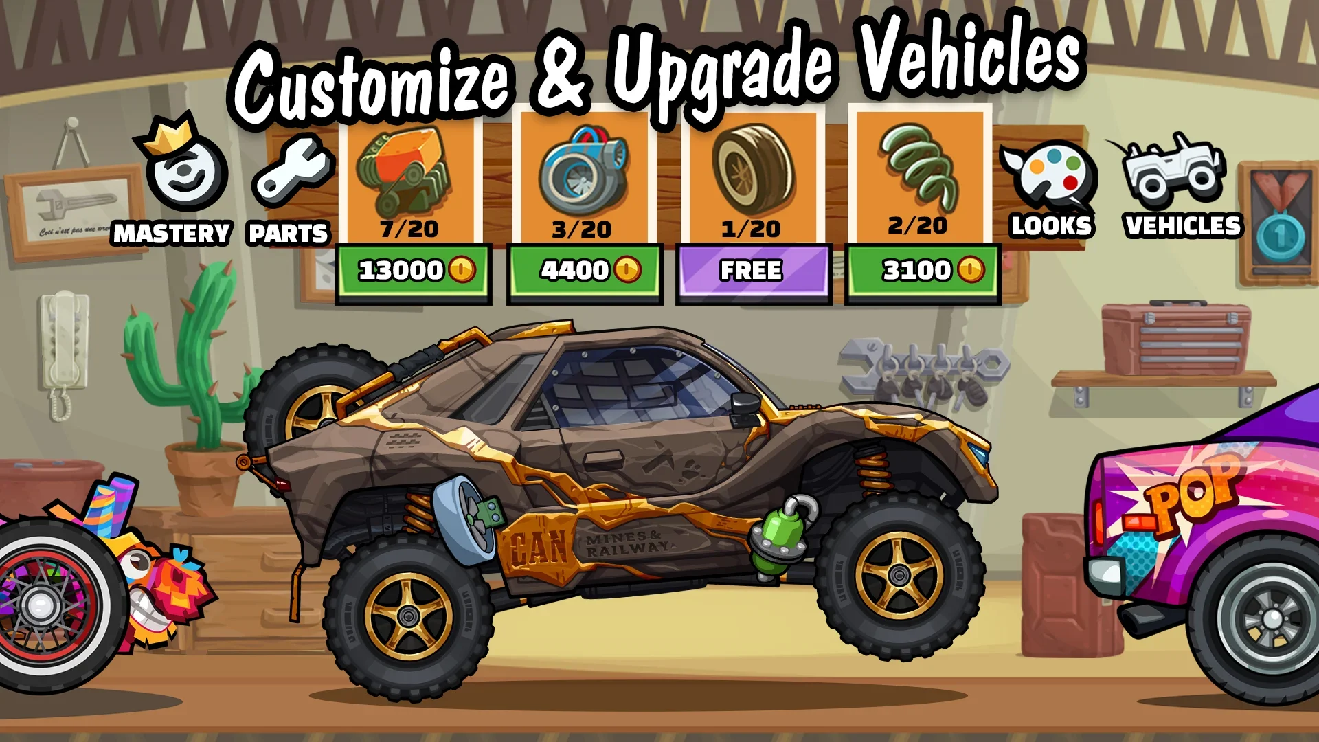 Hill Climb Racing 2 скриншот